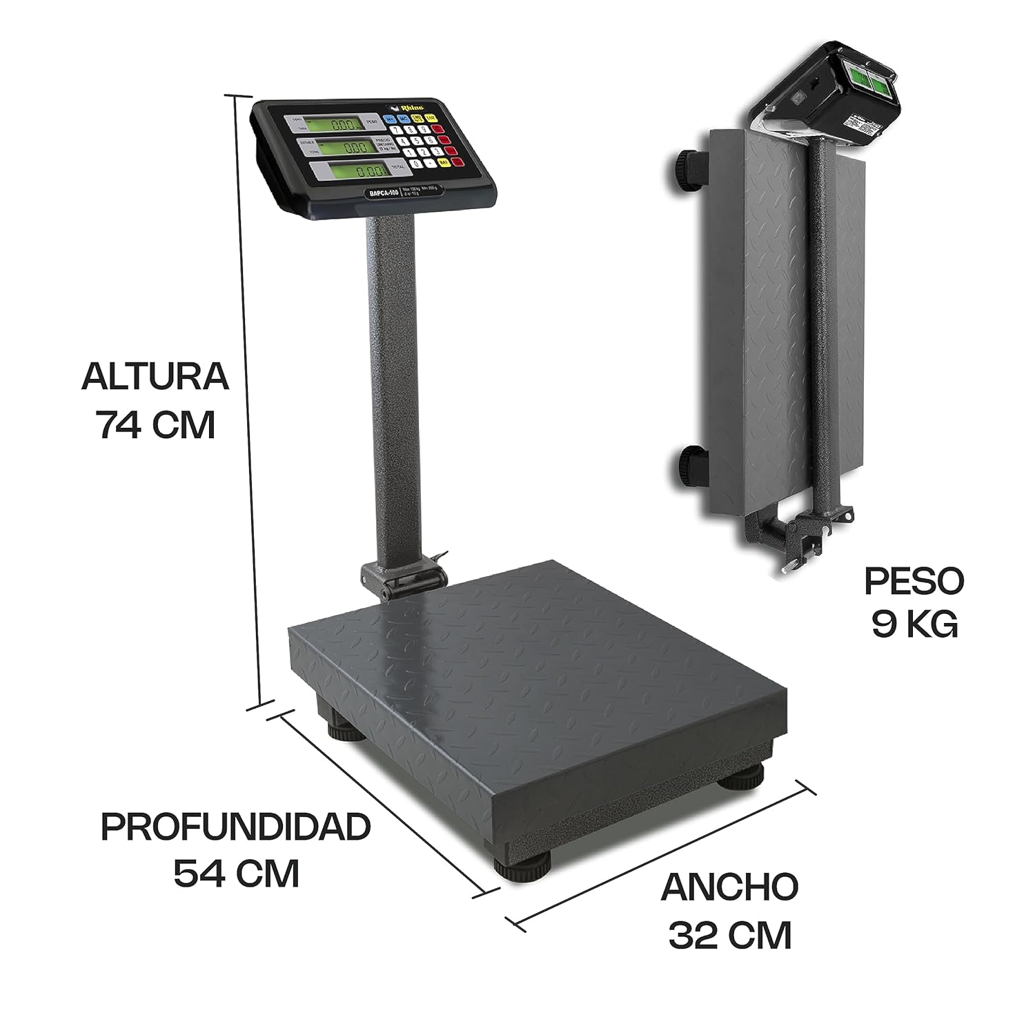 BASCULA DE PLATAFORMA PLEGABLE RHINO 100KG