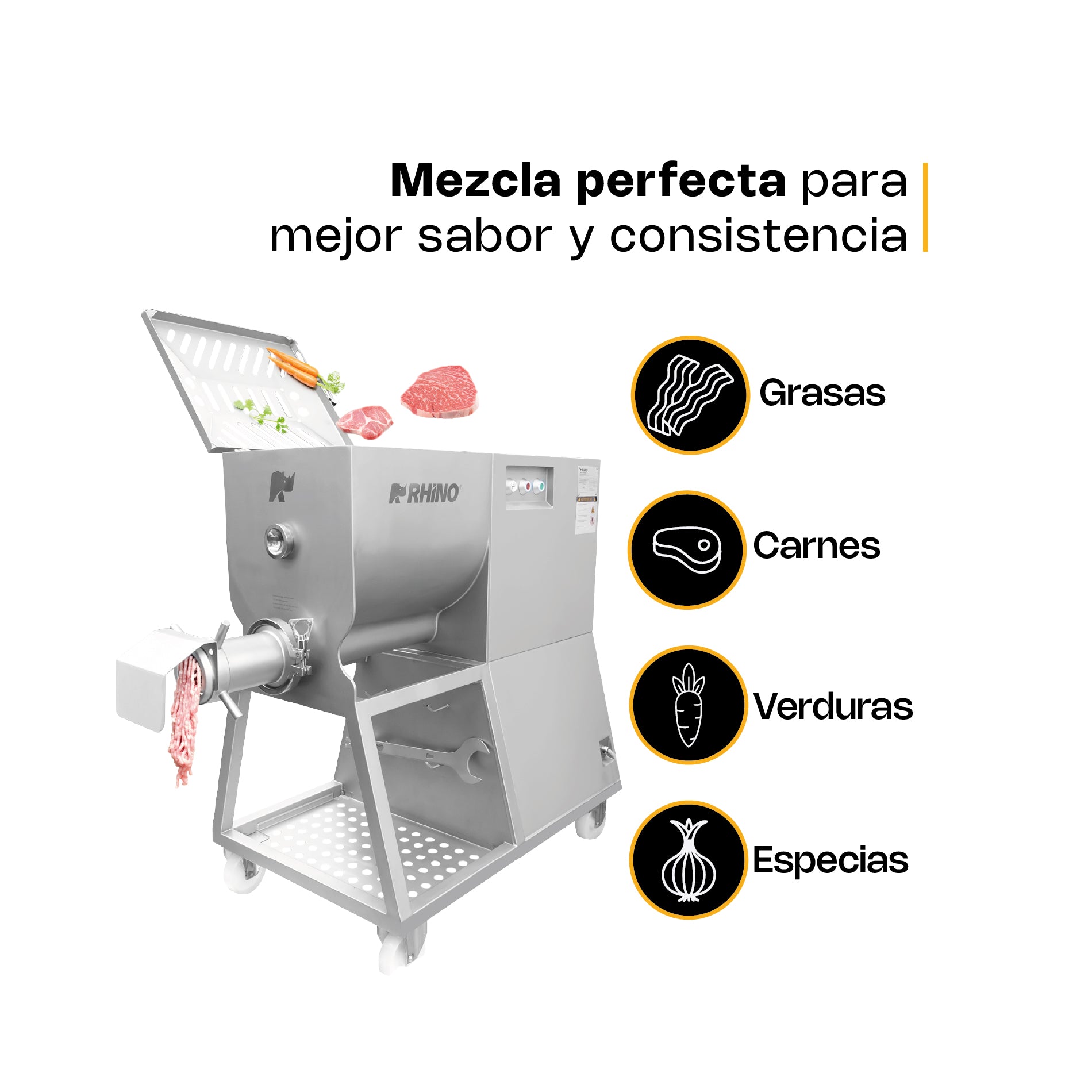 MOLINO MEZCLADOR 5.5HP RHINO MODELO MOLME-1300