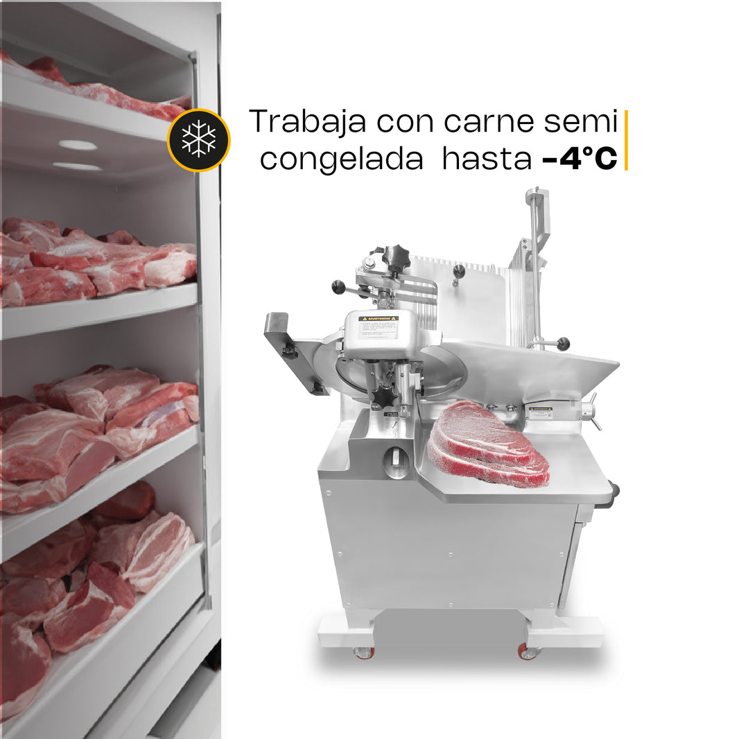 Rebanadora Automatica para Carne Semicongelada y Embutidos 363mm Rhino