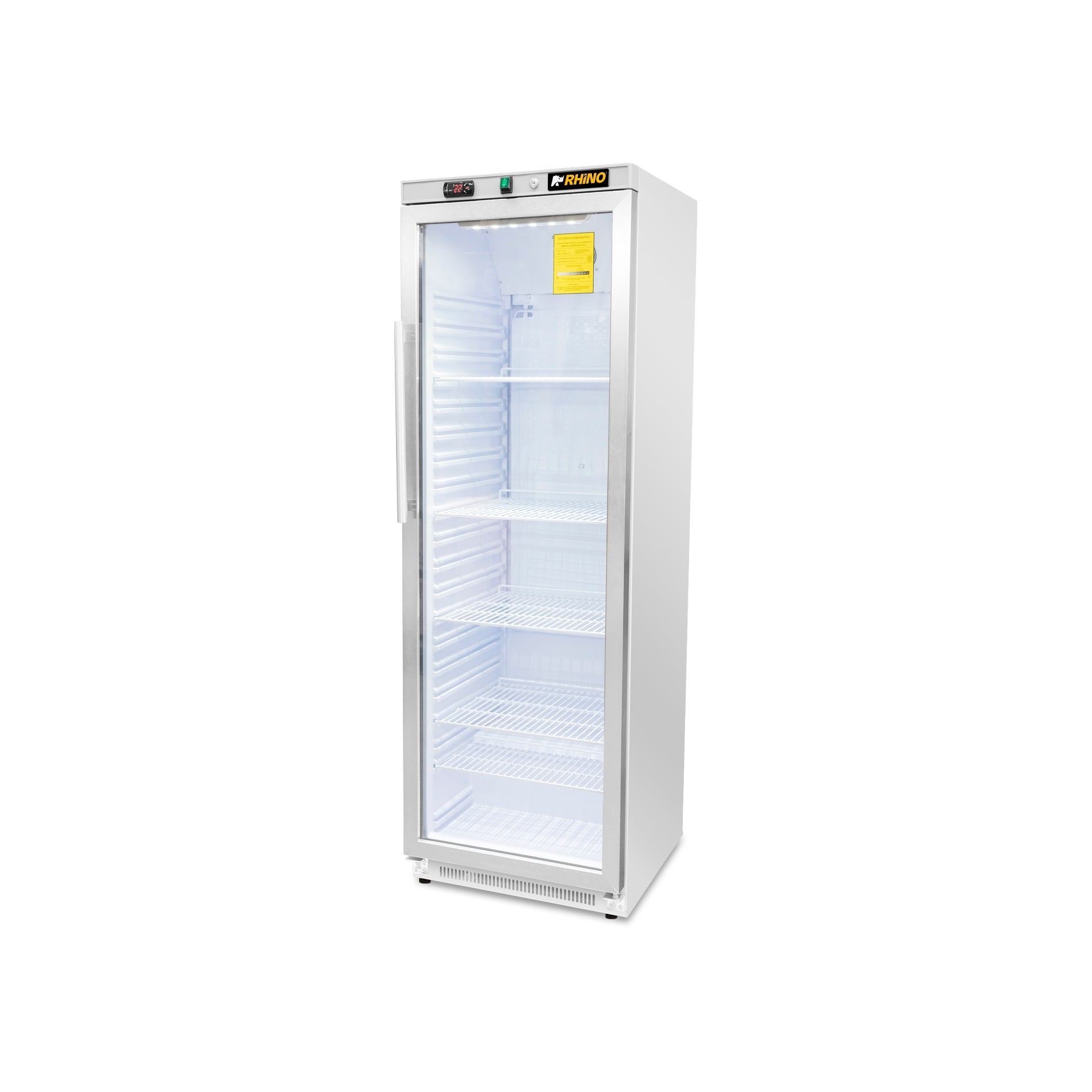 Refrigerador Vertical Puerta de Cristal 13 Pies Rhino